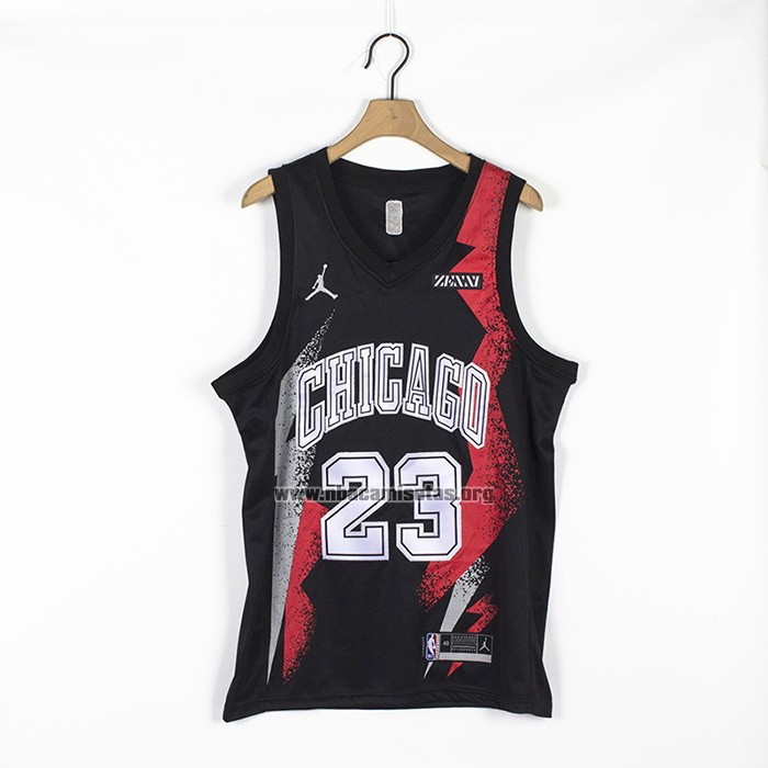 Camiseta Chicago Bulls Michael Jordan NO 23 Fashion Royalty Negro